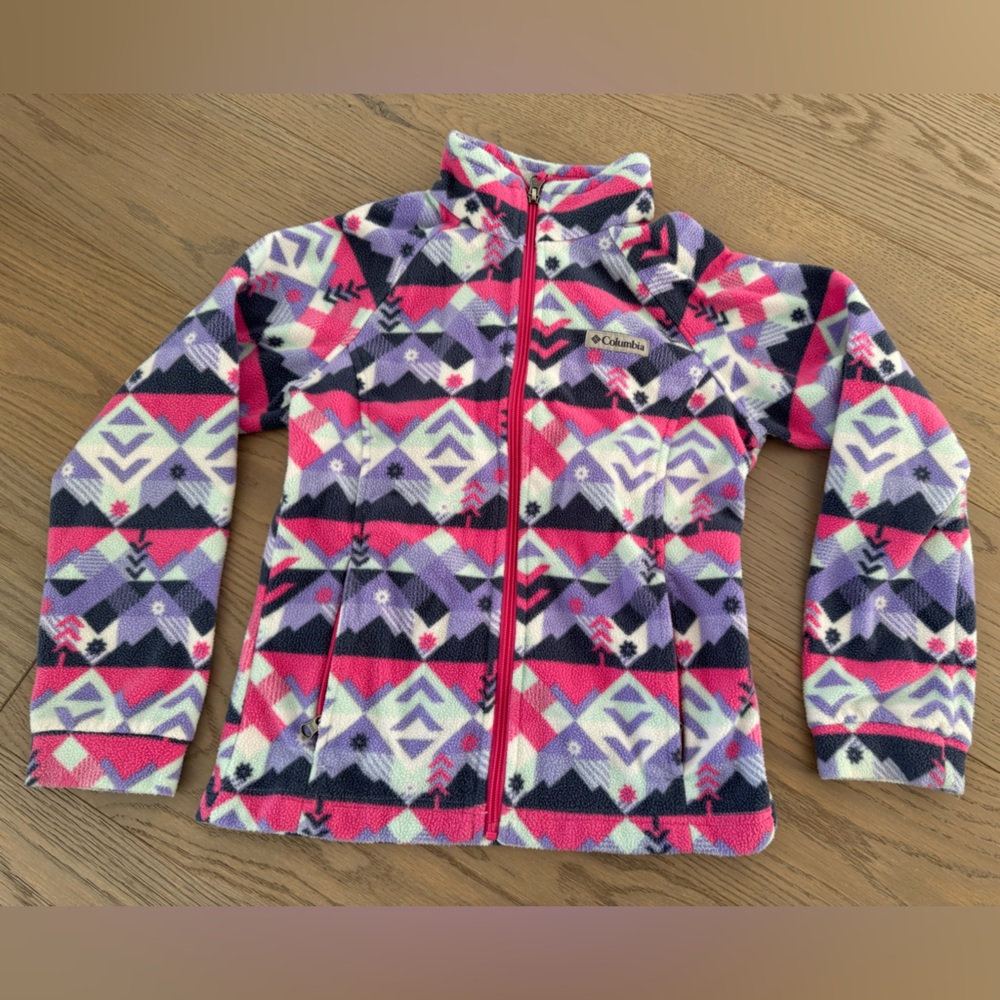 Columbia Vibrant Fleece Jacket - Pink, Purple, Black